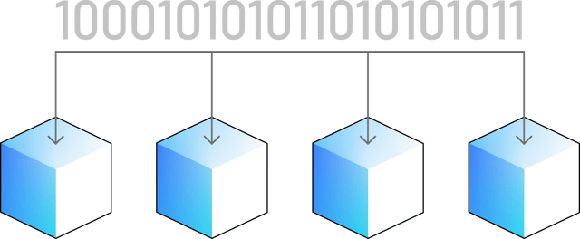 The image features two square blocks, each with a different color. The first block is blue, while the second block is white. The blocks are positioned next to each other, creating a visually appealing contrast between the two colors. The image is likely used for educational or artistic purposes, as it showcases the difference between the two colors in a simple and straightforward manner.